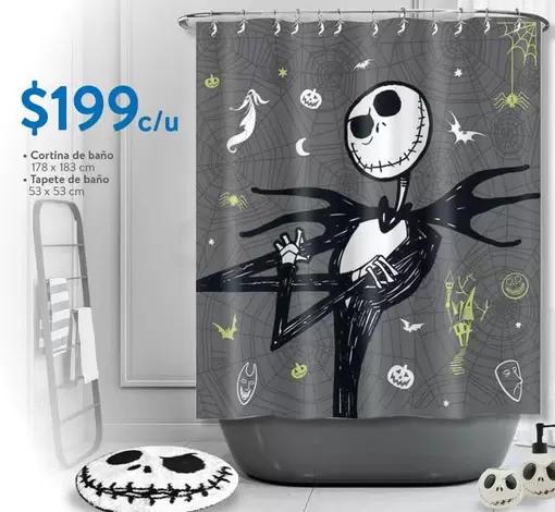 Oferta de Cortina De Bano por $199 en Walmart