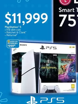 Oferta de Smart - Sony - Playstation 5 por $11999 en Walmart