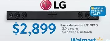 Oferta de LG - Barra De Sonido SKID por $2899 en Walmart