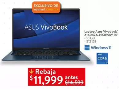 Oferta de Asus - Vivobook por $11999 en Walmart