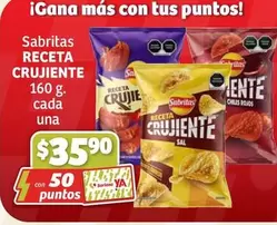 Oferta de Una - Receta - Sabritas Crujiente por $35.9 en Soriana Híper