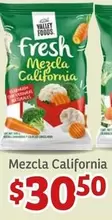 Oferta de Fresh - Mezcla California por $30.5 en Soriana Híper