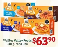 Oferta de Fresh - Waffles Valley Foods 310 G. por $63.9 en Soriana Híper