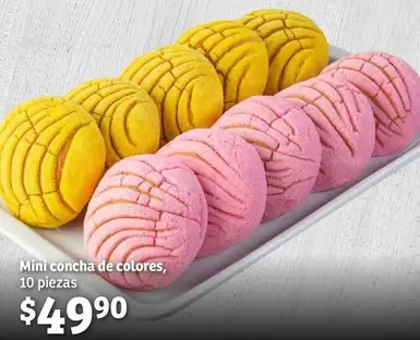 Oferta de Mini Concha De Colores, 10 Piezas por $49.9 en Soriana Híper