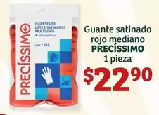 Oferta de Precise - Guante Satinado Rojo Mediano por $22.9 en Soriana Híper