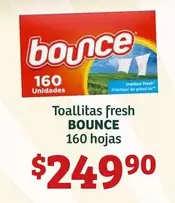 Oferta de Fresh - Bounce - Toallitas  160 Hojas por $249.9 en Soriana Híper