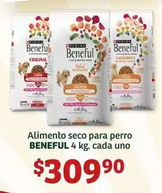 Oferta de Beneful - Alimento Seco Para Perro por $309.9 en Soriana Híper