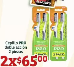 Oferta de Cepillo Pro Doble Accion 2 Piezas por $65 en Soriana Híper