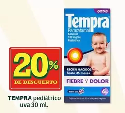 Oferta de Tempra - Pediátrico Uva en Soriana Híper