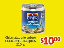 Oferta de Clemente Jacques - Chile jalapeño entero por $10 en Soriana Híper