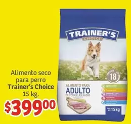 Oferta de Trainer's - Alimento Seco Para Perro  Choice por $399 en Soriana Híper