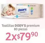 Oferta de Premium - Dody's - Toallitas por $79.9 en Soriana Híper