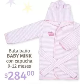 Oferta de Baby  - Bata Bano Mink por $284 en Soriana Híper