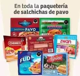 Oferta de Zwan - En Toda La Paqueteria De Salchichas De Pavo en Soriana Híper