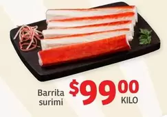 Oferta de Barrita Surimi por $99 en Soriana Híper