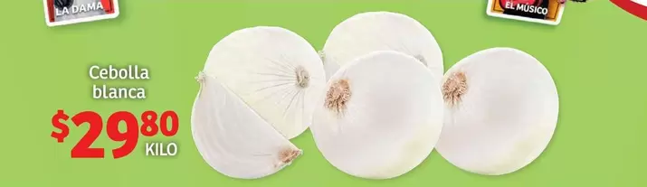 Oferta de Cebolla Blanca por $29.8 en Soriana Híper