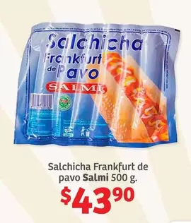 Oferta de 43 - Salmi - Salchicha Frankfurt De Pavo por $43.9 en Soriana Híper