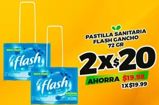 Oferta de Flash - Pastilla Sanitaria Gancho por $19.99 en Merco