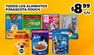 Oferta de Todos Los Alimentos P/Mascota Pouch por $8.99 en Merco