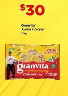 Oferta de Granvita -  Avena Integral por $30 en Bodega Aurrera