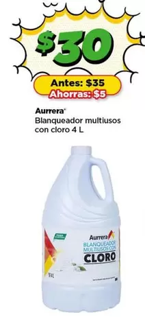 Oferta de Carrera - Blanqueador Multiusos Con Cloro por $30 en Bodega Aurrera