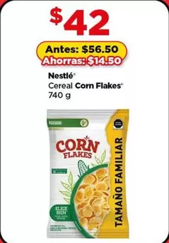 Oferta de Nestlé - Cereal Corn Flakes por $42 en Bodega Aurrera