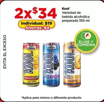 Oferta de Mango - Kool - Variedad De Bebida Alcoholica Preparada por $34 en Bodega Aurrera