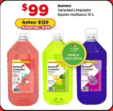 Oferta de Aurrera - Variedad Limpiador Líquido Multiusos por $99 en Bodega Aurrera