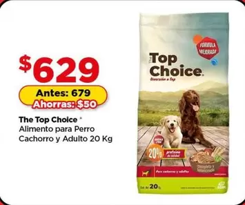 Oferta de Top Choice - Alimento Para Perro Cachorro Y Adulto por $629 en Bodega Aurrera