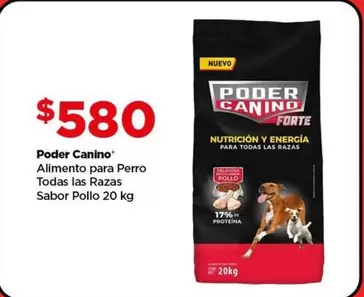 Oferta de Deliciosa - Poder Canino - Alimento Para Perro Todas Las Razas Sabor Pollo por $580 en Bodega Aurrera