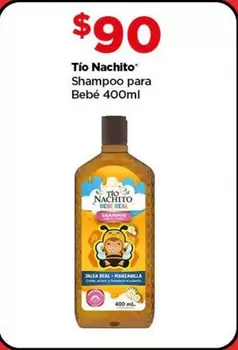 Oferta de Bebe - Tío Nachito - Shampoo Para Bebé por $90 en Bodega Aurrera