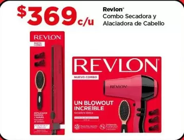 Oferta de Revlon - Combo Secadora Y Alaciadora De Cabello por $369 en Bodega Aurrera