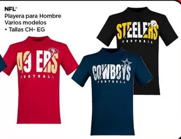 Oferta de NFL - Playera Para Hombre en Bodega Aurrera