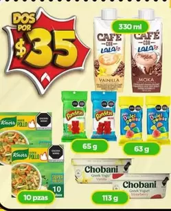 Oferta de Knorr - Mon's - Chobani por $35 en Bodega Aurrera