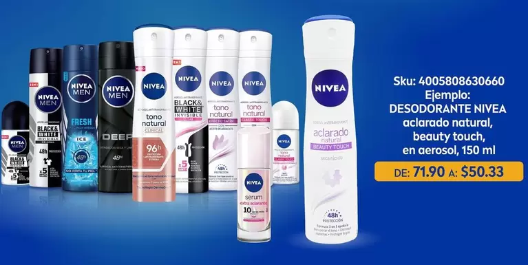 Oferta de Nivea - Sklac 4005806330660 por $71.9 en Woolworth