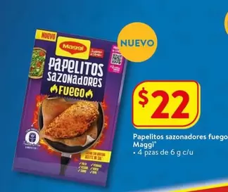 Oferta de Maggi - Papelitos Sazonadores Fuego por $22 en Walmart