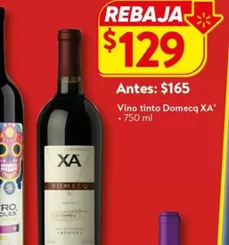 Oferta de Vino Tinto Domecq Xa por $129 en Walmart