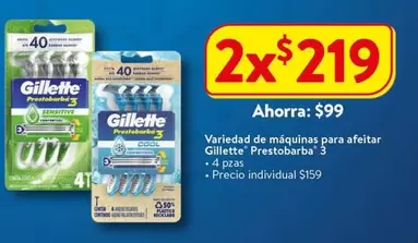 Oferta de Gillette - - Variedad De Máquinas Para Afeitar en Walmart