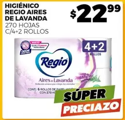 Oferta de Higiénico Aires De Lavanda por $22.99 en Merco