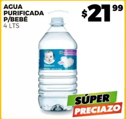 Oferta de Agua Purificada P/Bebé por $21.99 en Merco