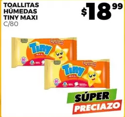 Oferta de Toallitas Húmedas Maxi por $18.99 en Merco