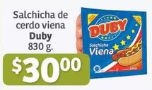 Oferta de Duby - Salchicha De Cerdo Viena por $30 en Soriana Híper