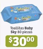 Oferta de Baby  - Toallitas Sky 80 Piezas por $30 en Soriana Híper