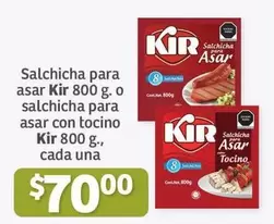 Oferta de Una - Kir - Salchicha Para Asar Salchicha Para Asar Asar por $70 en Soriana Híper