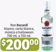 Oferta de Bacardí - Bacardi - Ron por $200 en Soriana Híper