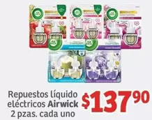 Oferta de Air Wick - Repuestos Liquido Eléctricos por $137.9 en Soriana Híper