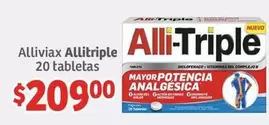 Oferta de Alliviax - Alli-Triple - Allitriplex 20 Tabletas por $209 en Soriana Híper