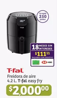 Oferta de T-fal - Freidora De Aire 4.2 L.  Easy Fry por $2000 en Soriana Híper