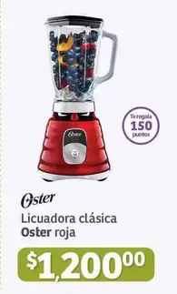 Oferta de Oster - Licuadora Clásica Roja por $1200 en Soriana Híper