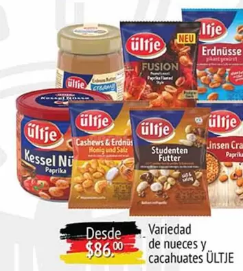 Oferta de Ultie - Variedad De Nueces Y Cacahuates por $86 en Fresko